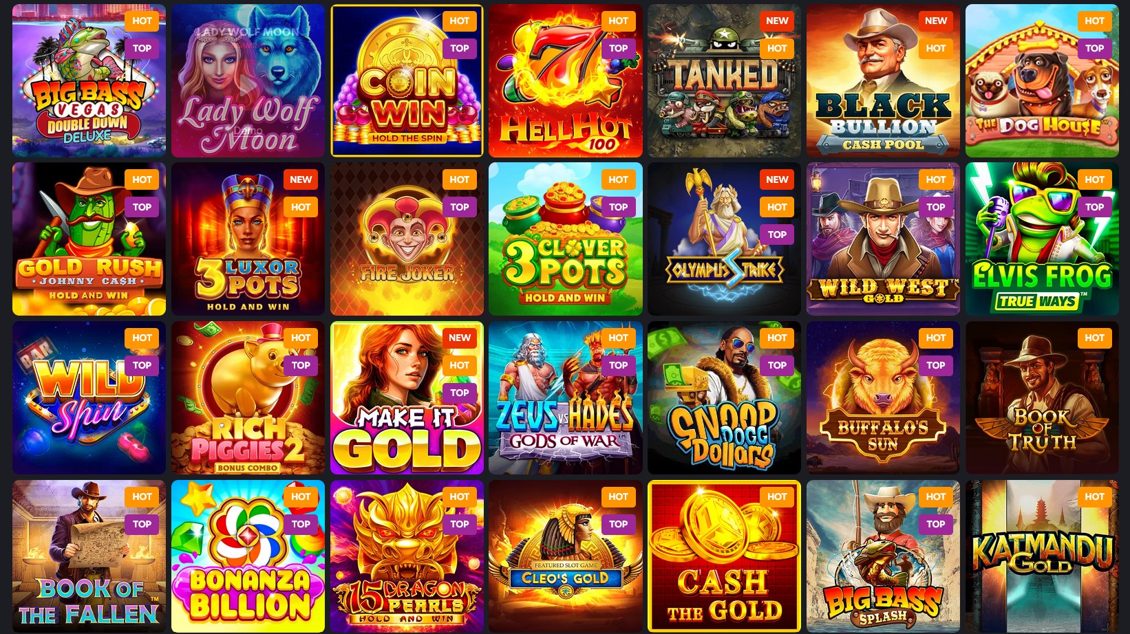 A huge collection of online slots for players in Great Britain at 1RED Casino